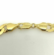 Load image into Gallery viewer, Heavy Gold Curb Bracelet 9ct Yellow Gold 8.5 Inch 8mm Wide Men’s Curb XL
