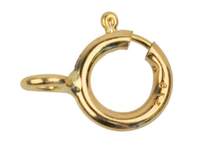 5mm 9ct Yellow Gold Bolt Ring Fastener